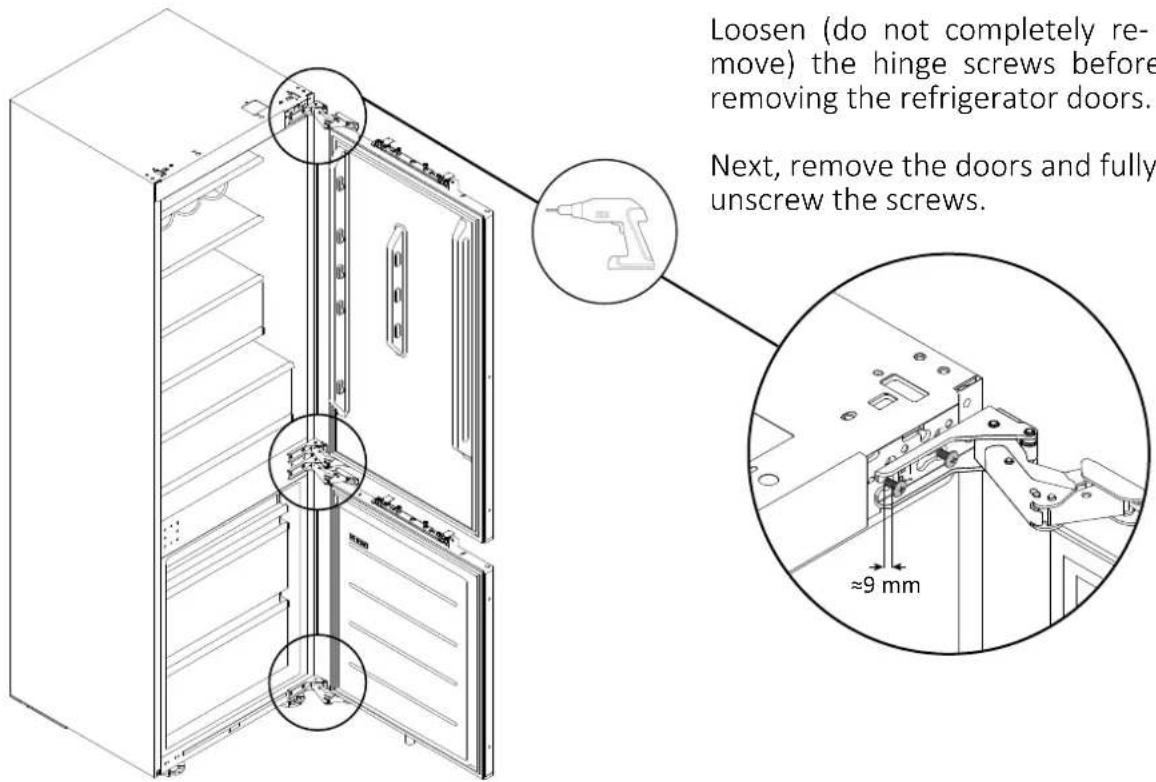 HAIER HBW7518CF - Hinges inversions - 1