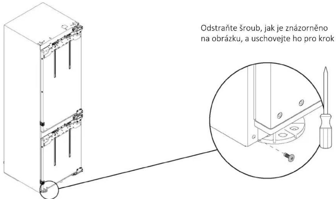 HAIER HBW7518CF - Odstranění dolního šroubu - 1