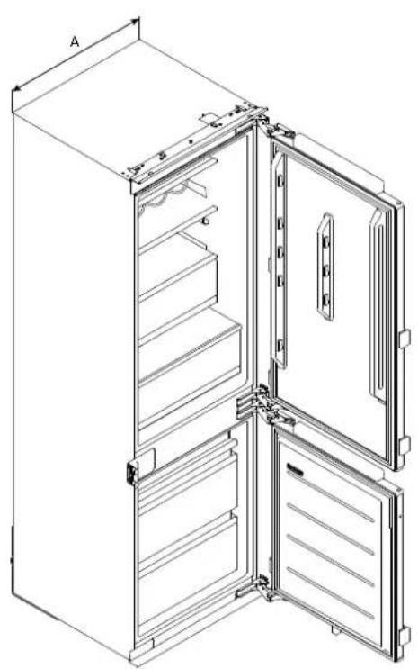 HAIER HBW7518CF - Installare questo prodotto in una posizione dove la temperatura ambiente non sia inferiore o superiore alla temperatura di funzionamento indicata sulla targhetta prodotto: in tal caso l'elettrodomestico non funziona correttamente. - 1