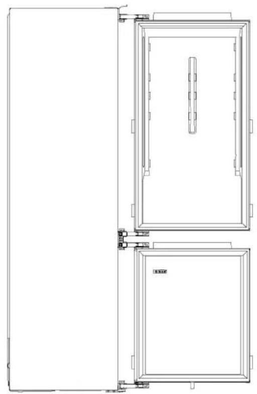 HAIER HBW7518CF - Abmessungen des Kühlschranks - 3