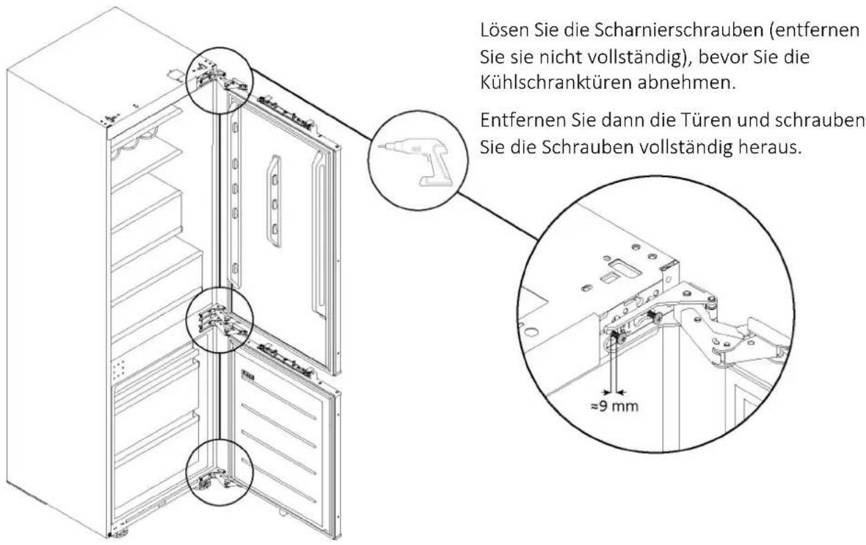 HAIER HBW7518CF - Umkehrung der Scharniere - 1