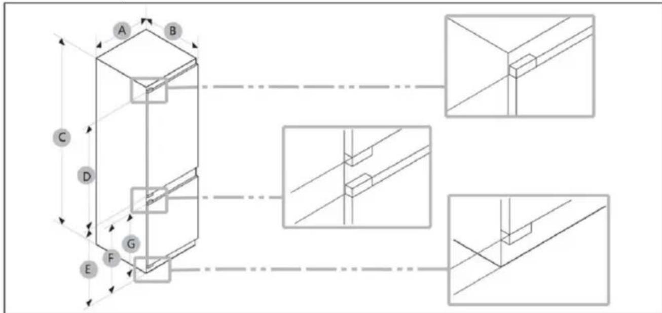 HAIER HBW7519DT - Dimensiunea produsului - 1