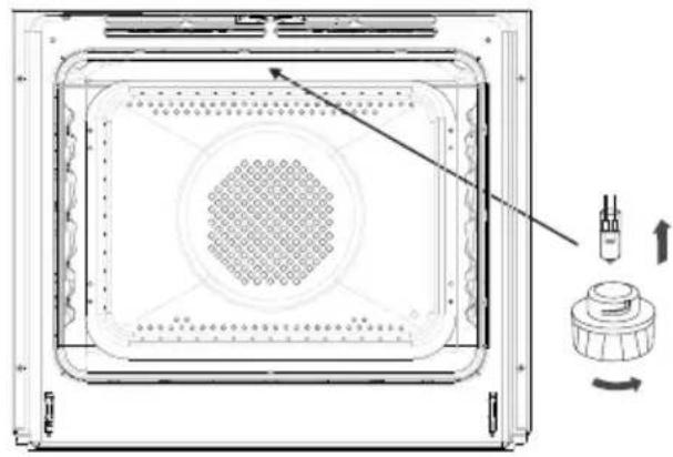 AMICA ED47634XA+ X-Type OPENUP - Remplacement de l'ampoule halogène de l'éclairage du four\* - 1