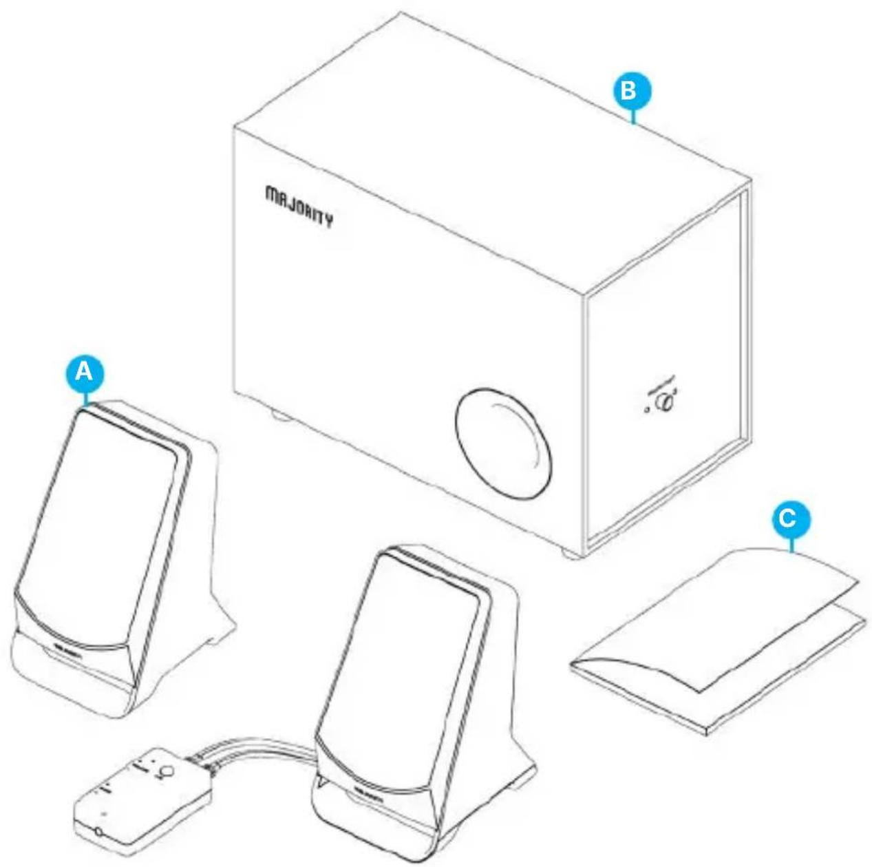 Majority DX30 - ¿Qué hay en la caja? - 1