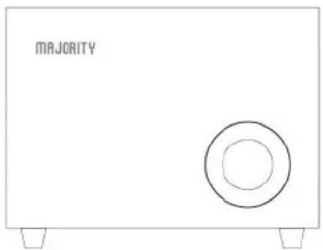 Majority DX30 - Vista del subwoofer - 1