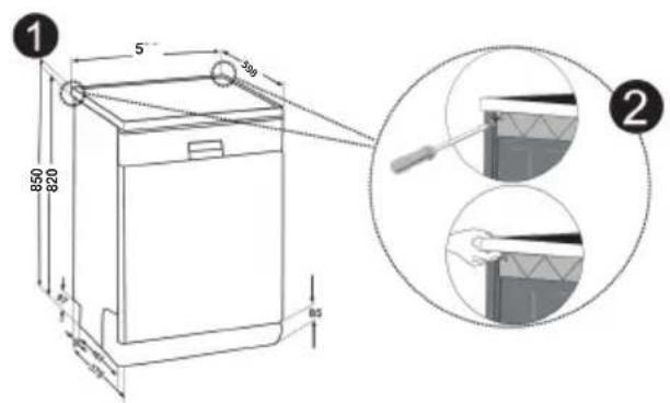 SHARP QW-I23F47DB-DE - Einbau unter einer Arbeitsplatte - 3