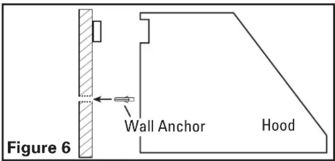 Air King OA8VD - CAUTION: SUPPORT THE HOOD UNTIL IT IS FULLY INSTALLED ONTO THE WOOD MOUNTING STRIP. - 1