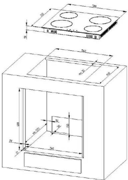 PKM BIC3-I-GK-B2 - Einbau des Kochfelds - 1