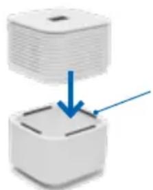 Venta AeroStyle Compact AW735 - Werking met ondersteunende onderdelen voor betere luchtreinigingsprestaties: - 2