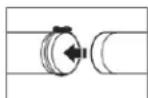 WHIRLPOOL YWED5050LW - Brides de fixation : - 2