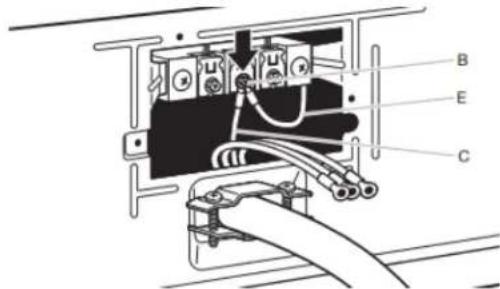 WHIRLPOOL YWED5050LW - Connect neutral bond wire and neutral wire - 1