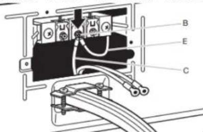WHIRLPOOL YWED5050LW - Connect neutral bond wire and neutral wire - 1
