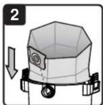 Vacmaster Professional VJH1612PF 0202 - INSTALLING DUST COLLECTION BAG - 2