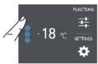 Fulgor Milano F7SFC18S1-L - Modify the temperatures compartment - 1
