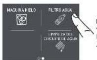 Fulgor Milano F7SFC18S1-L - 5a) Desactivación del filtro del agua - 4