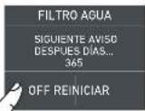 Fulgor Milano F7SFC18S1-L - 5a) Desactivación del filtro del agua - 6