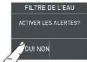 Fulgor Milano F7SFC18S1-L - 5) Activation filtre de l'eau - 4