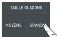 Fulgor Milano F7SFC18S1-L - 4a) Configurer la taille des glaçons - Glaçons Super - 4
