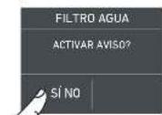 Fulgor Milano F7SFC18S1-L - 5a) Desactivación del filtro del agua - 7