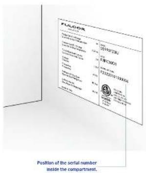 Fulgor Milano F7SFC18S1-L - Model / serial identification - 1
