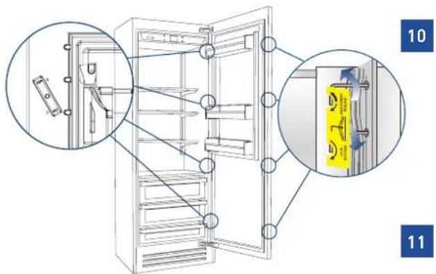 Fulgor Milano F7IFC18O1-L - Mounting panels to the door - 4