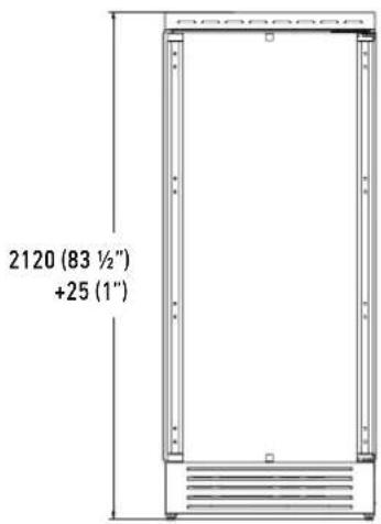 Fulgor Milano F7IFC18O1-L - B Appliance height - 2
