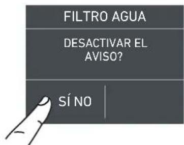 Fulgor Milano F7SFC30S1-L - 5a) Desactivación del filtro del agua - 8