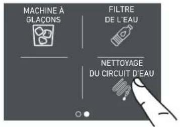 MACHINE À GLAÇONS FILTRE DE L'EAU NETTOYAGE DU CIRCUIT D'EAU