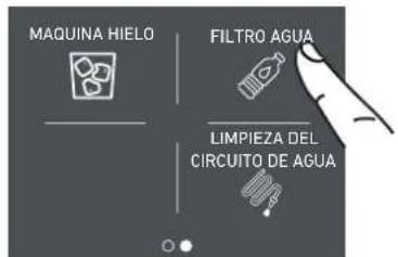 Fulgor Milano F7SFC30S1-L - 5a) Desactivación del filtro del agua - 3