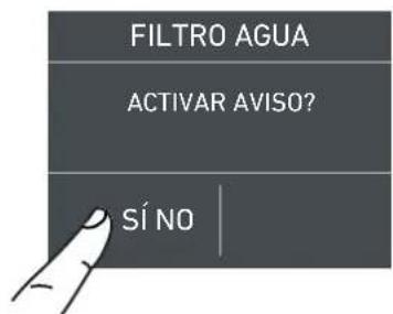 Fulgor Milano F7SFC30S1-L - 5a) Desactivación del filtro del agua - 7