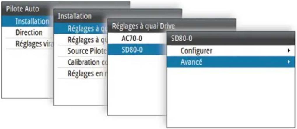 SIMRAD A2004 - Paramètres avancés de la carte AD80/SD80 - 1