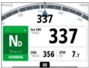 SIMRAD A2004 - Changements temporaires de cap - 2
