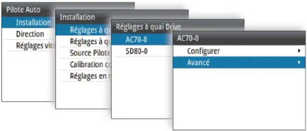 SIMRAD A2004 - Paramètres avancés du système AC70 - 1