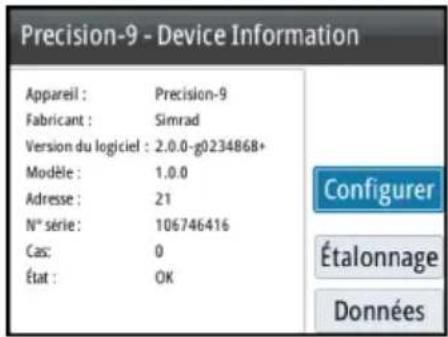 SIMRAD A2004 - Liste des appareils - 2