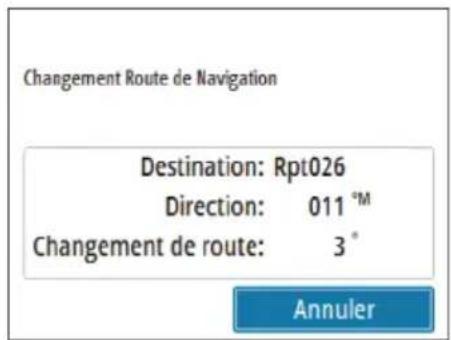 SIMRAD A2004 - Virage en mode NAV - 1