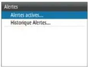 SIMRAD A2004 - Boîtes de dialogue d'alerte - 1
