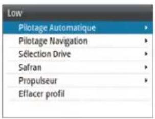 SIMRAD A2004 - Paramètres configurables par l'utilisateur - 2