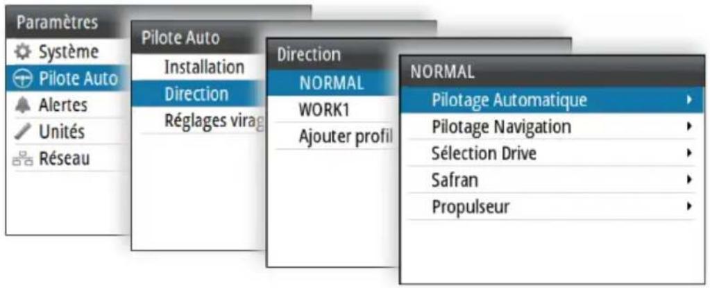 SIMRAD A2004 - Paramètres configurables par l'utilisateur - 1