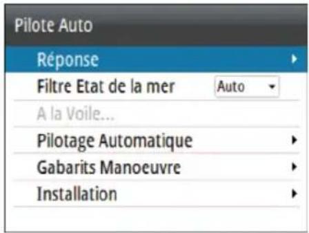 SIMRAD AP44 - Paramètres du pilote automatique - 2
