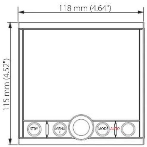 SIMRAD AP44 - Schéma dimensionnel - 1