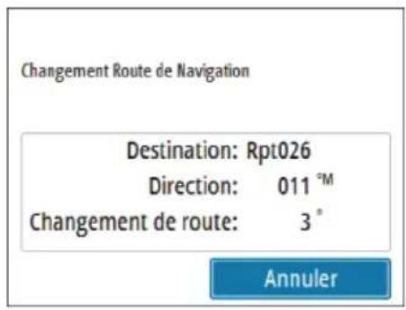 SIMRAD AP44 - Virage en mode NAV - 1