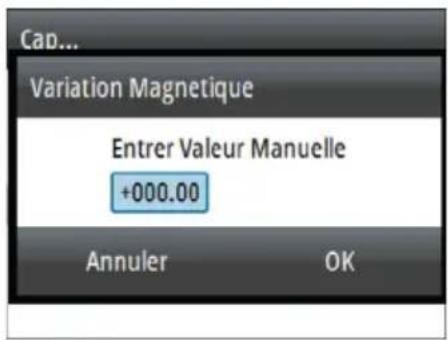 SIMRAD AP44 - Modification d'une valeur numérique - 1
