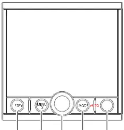 SIMRAD AP44 - Face avant et touches de l'appareil AP44 - 1