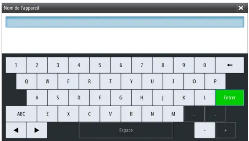 SIMRAD S2009-S2016 - Clavier à l'écran - 1