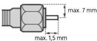 SONY Bravia XR-75XR70 - Empfehlung für Stecker des F-Typs\* - 1