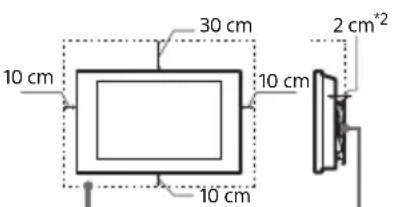 SONY Bravia K-55XR84 - Duvara monte edildiginde - 1