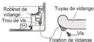 FUJITSU ASHH09KLTA - Installation du tuyau de vidange - 2