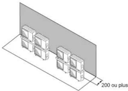 FUJITSU AOEG30KBTA4 - ■ Installation d'unités extérieures sur plusieurs rangées (Unité : mm) - 3
