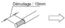 FUJITSU AOEG18KBCA2 - Précautions pour le raccordement du câble - 1