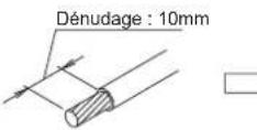 FUJITSU AOEG14KBCA2 - Précautions pour le raccordement du cable - 1